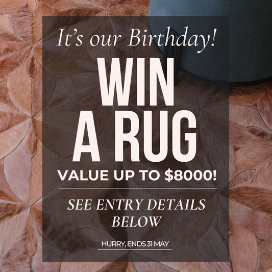 Win a Rug as Art Hide celebrates our 14th birthday!