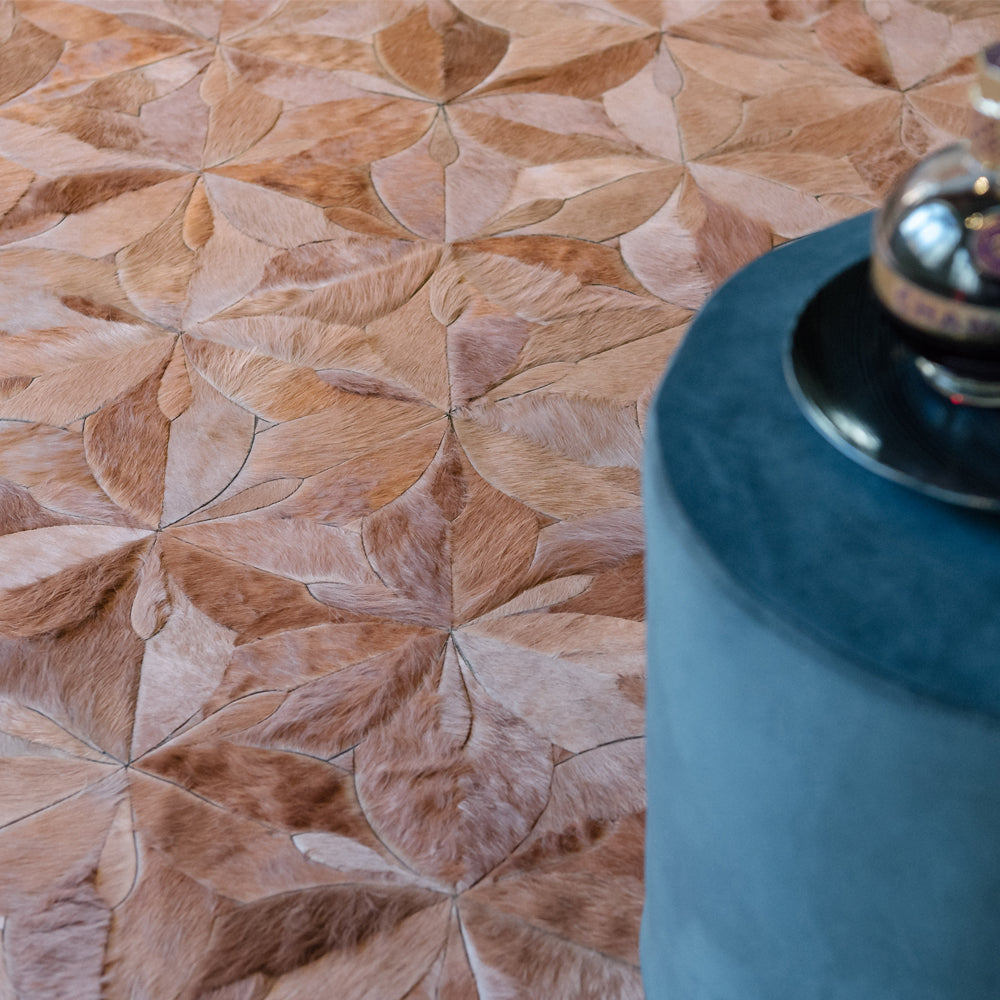 Flores Rectangle Rug - Pink Clay
