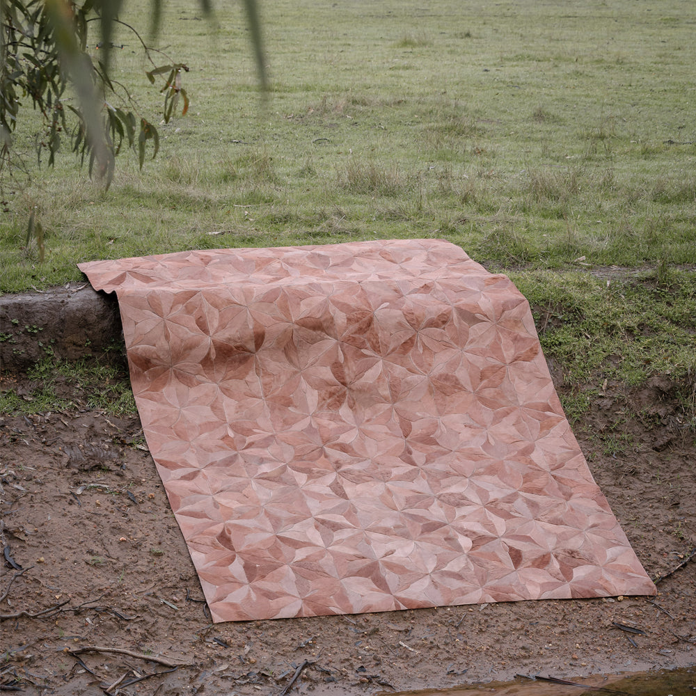 Flores Rectangle Rug - Pink Clay