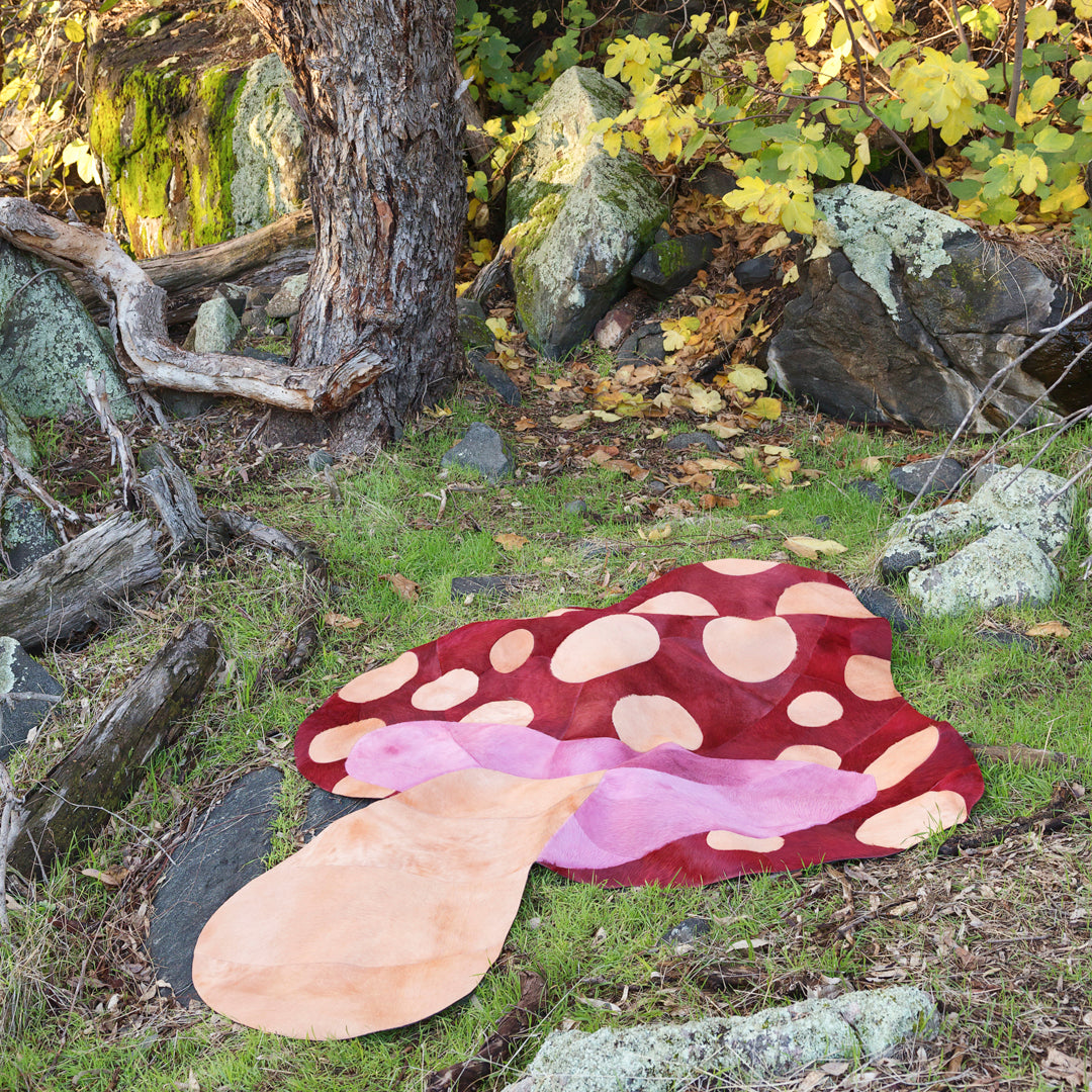 Funghi Rug - Red