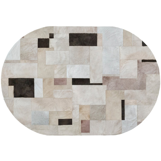 Pastiche Oval Rug - Taupe