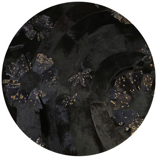 Shibori Rug - Black/Charoal