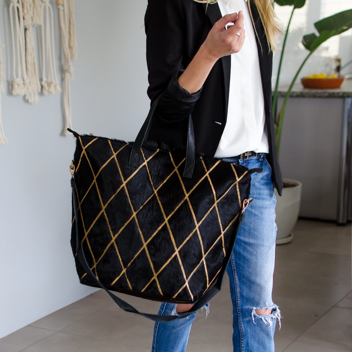 Luna Tote Arlequin Black