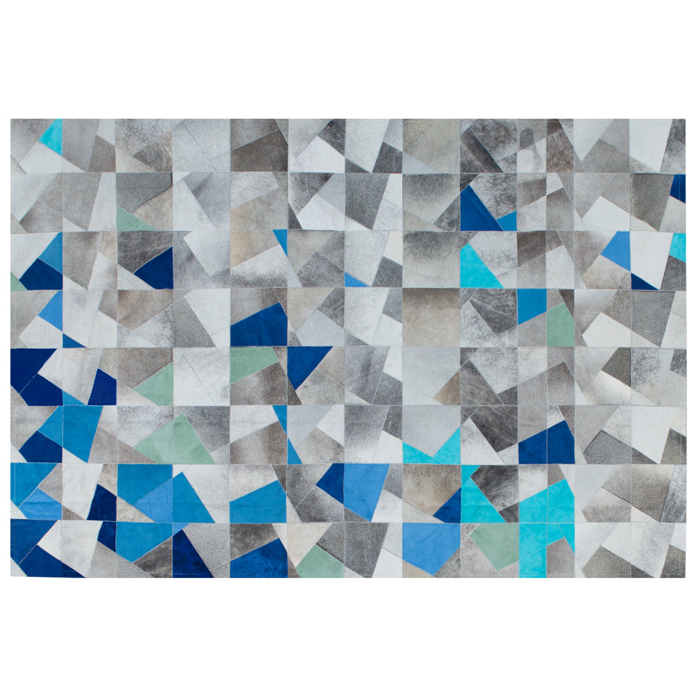 Faceta Rug Rectangular - Blue