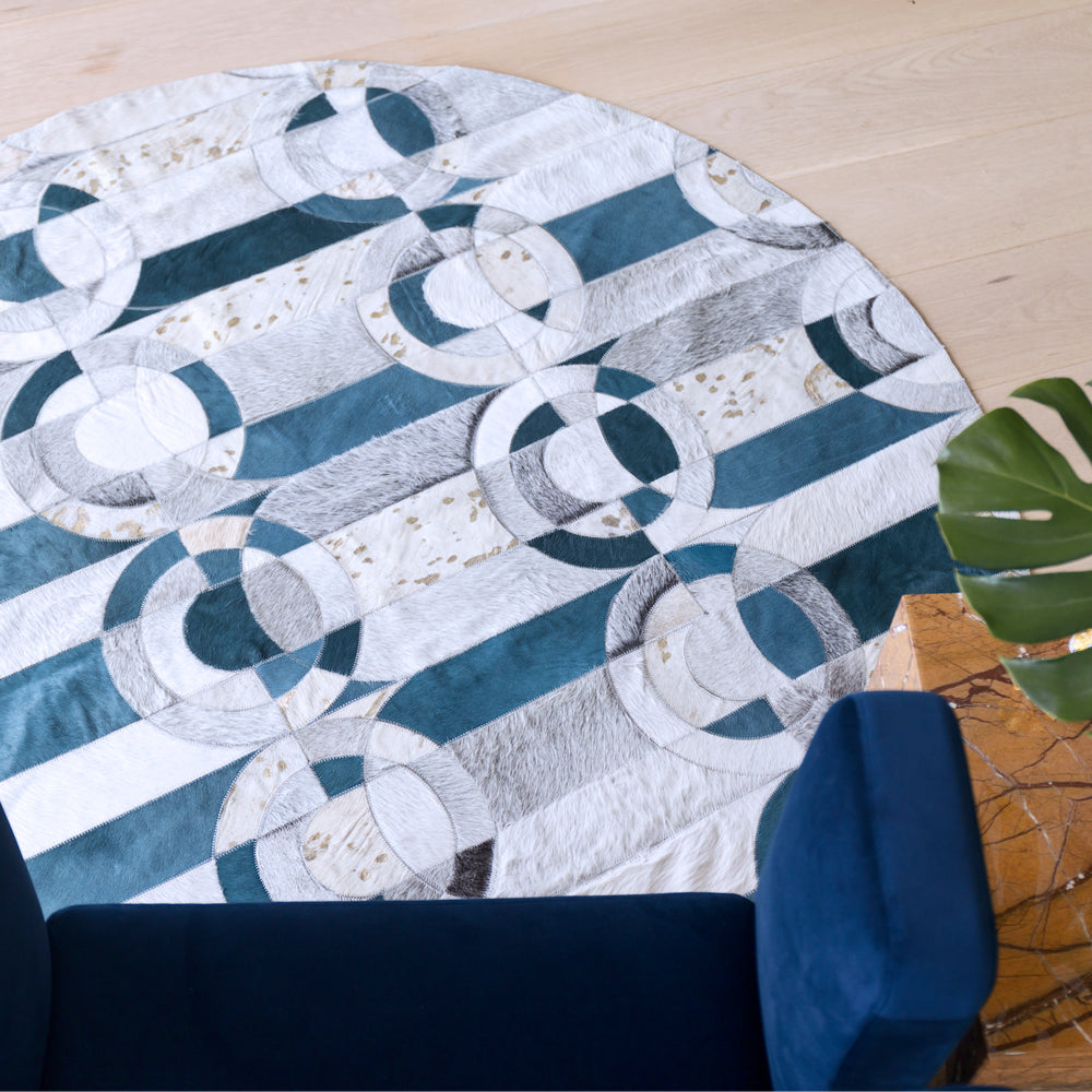 Curvo Rug  Circulo - Jade