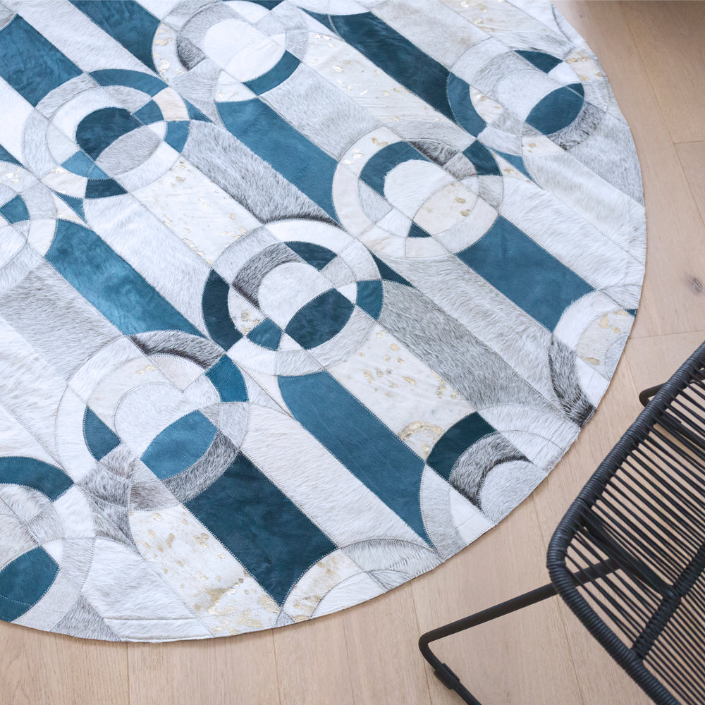 Curvo Rug  Circulo - Jade