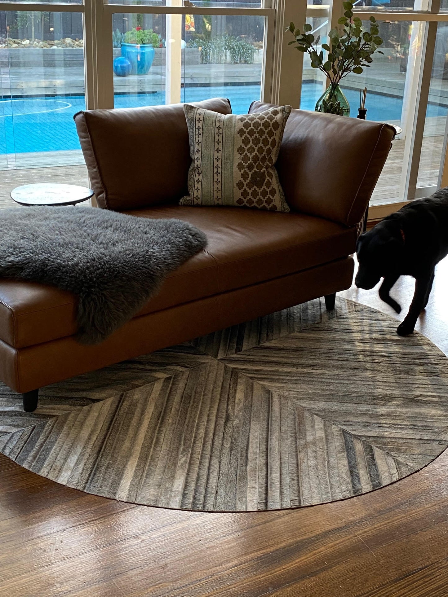 La Quinta Rug - Natural Grey Circulo