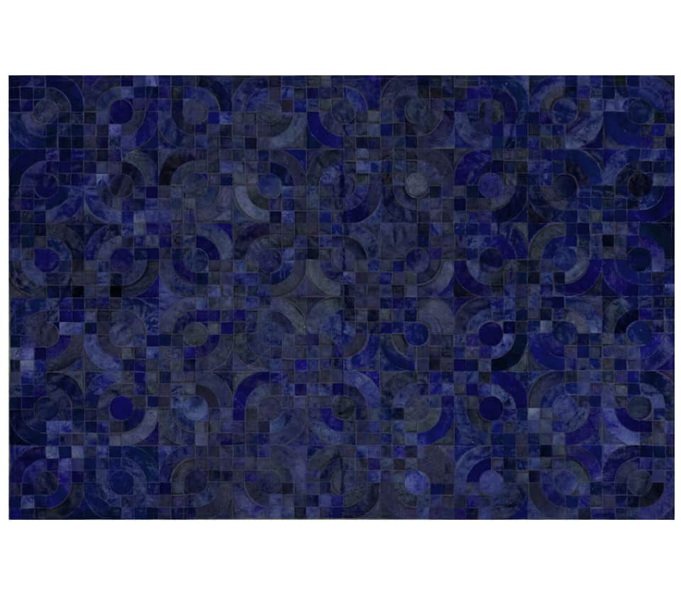 Optico Rug - Midnight Blue