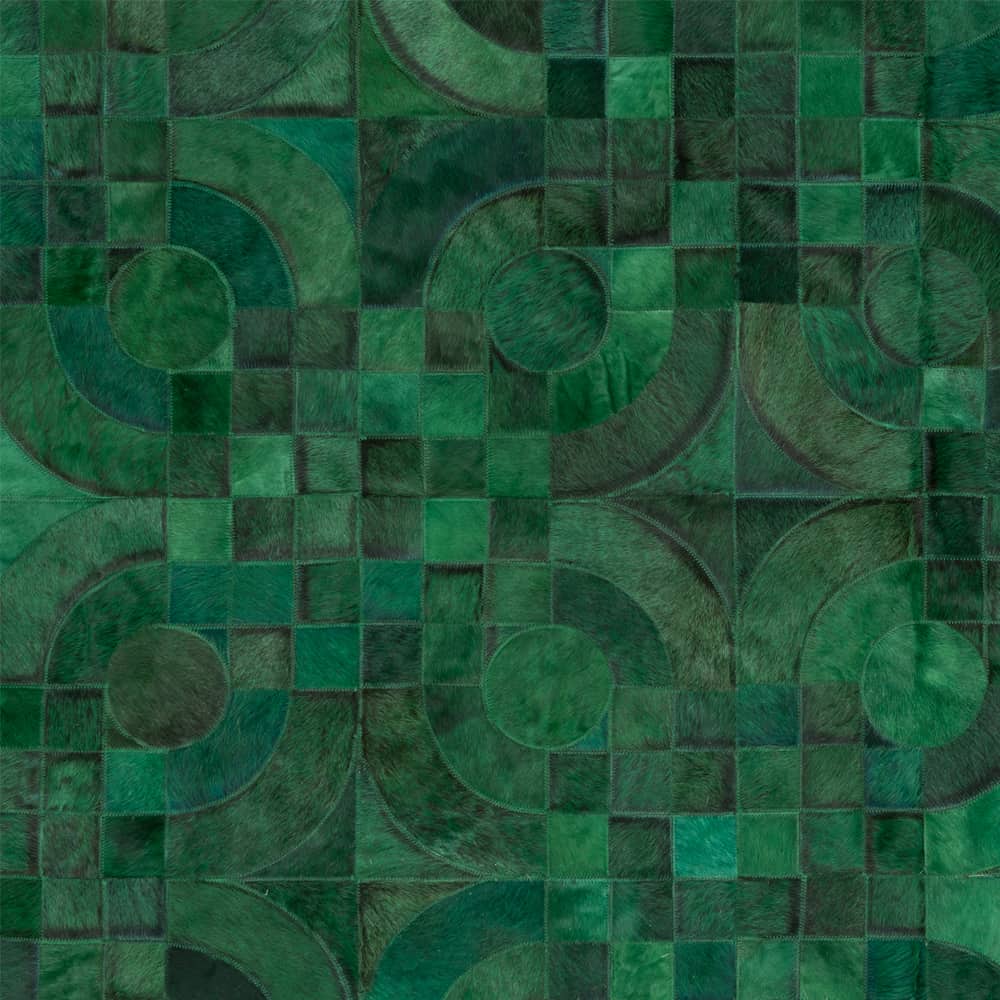 Optico Rug - Forrest Green