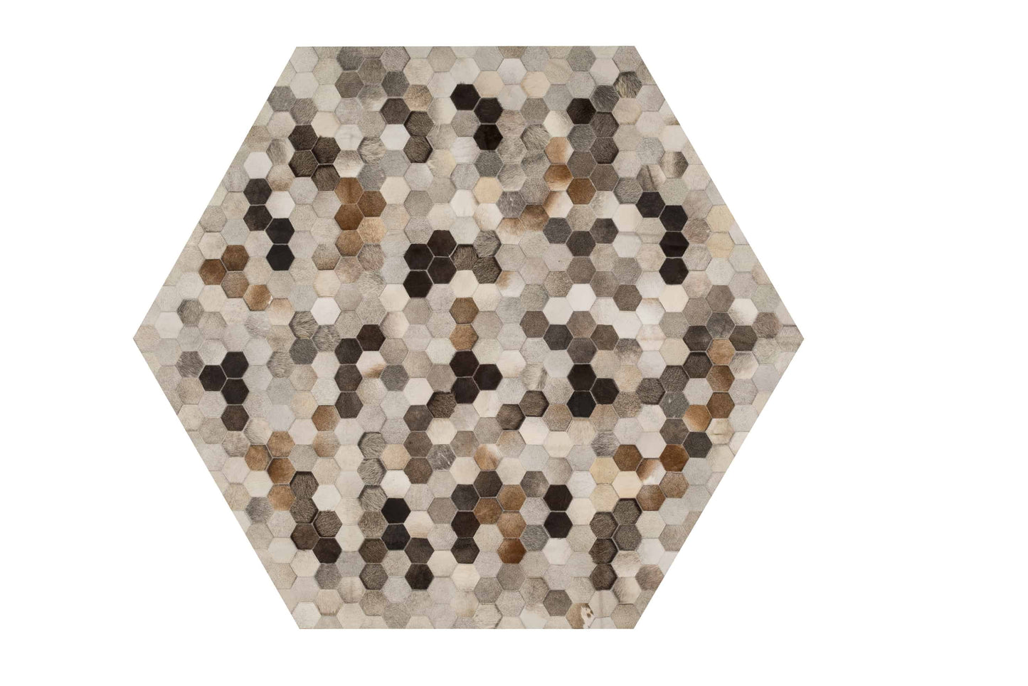 Angulo Rug Hexagon - Grey