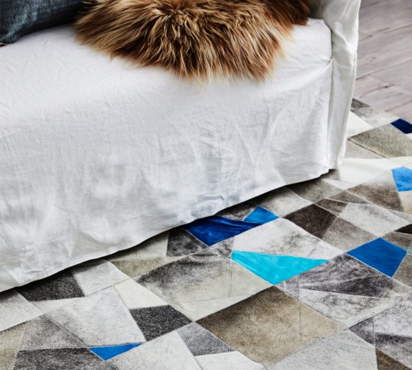 Faceta Rug Rectangular - Blue