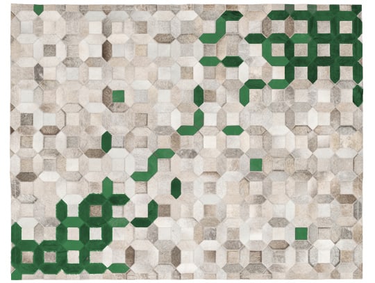 Trellis rug - green