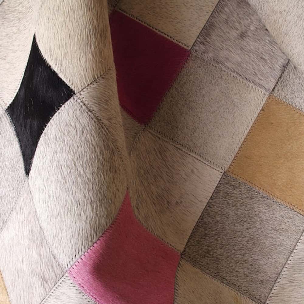 Falling Squares Rug - Pink