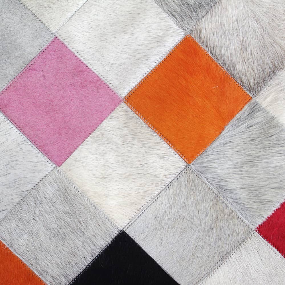 Falling Squares Rug - Pink