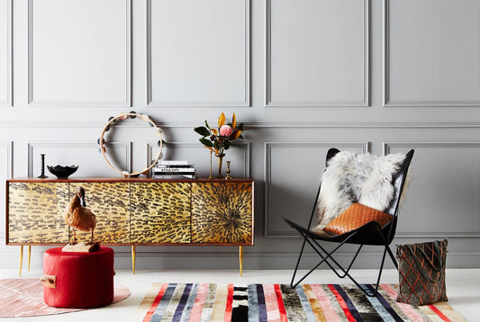 How to Pair Furniture With Your Cowhide Rug