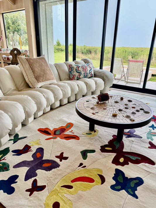 Art Hide Mariposa rug brings joy to Sasha’s seaside Hamptons home