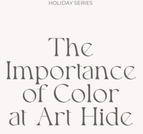 The importance of color at Art Hide