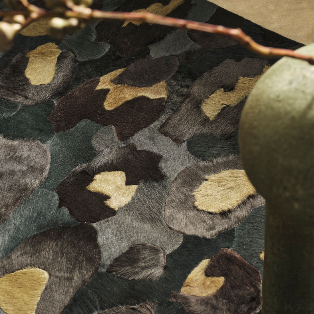 Amur Teal, Olive & Black Sample