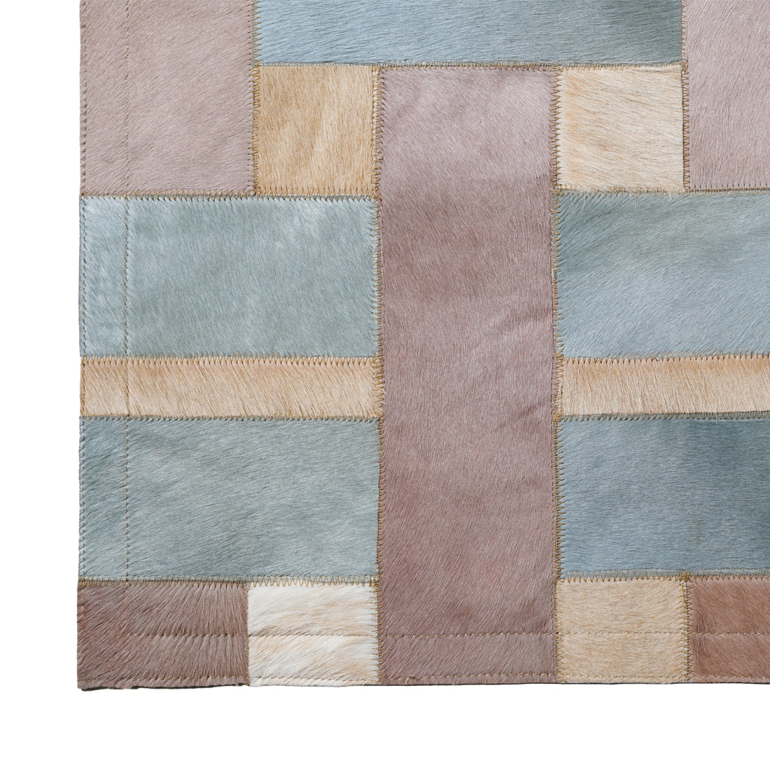 Cestino Taupe, Blue and Caramel Sample