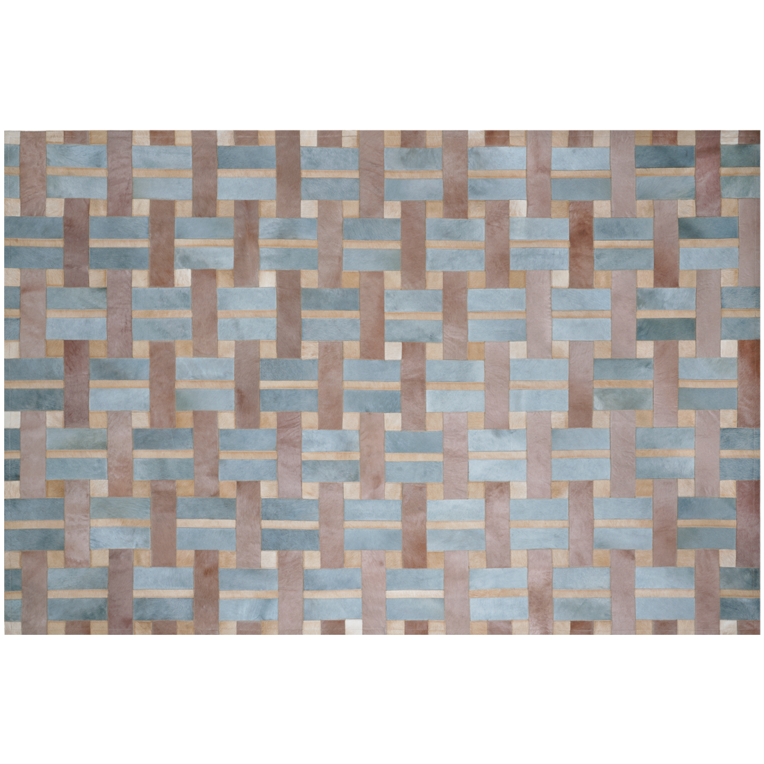 Cestino Taupe, Blue and Caramel Sample