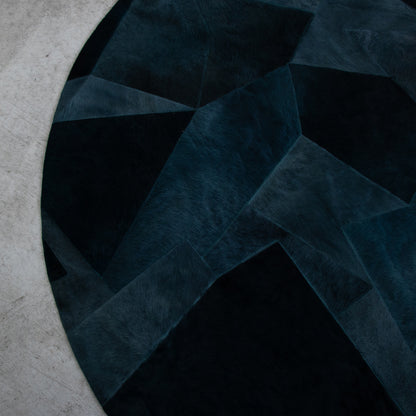 Fragment Round Rug - Petrol 2.5m