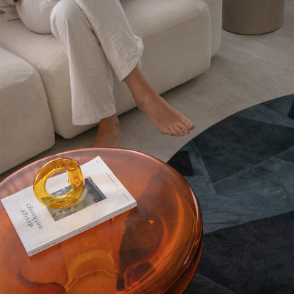 Fragment Round Rug - Petrol 2.5m