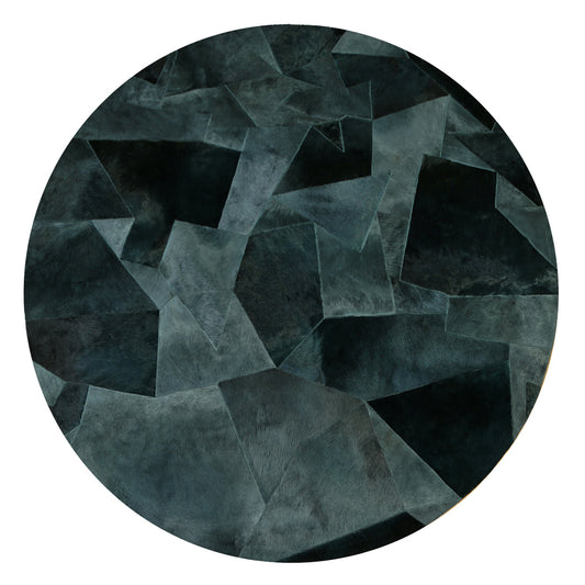 Fragment Round Rug - Petrol 2.5m