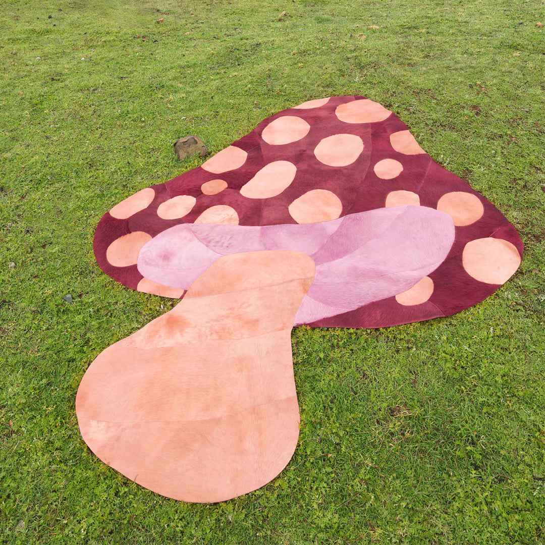 Funghi Rug - Red