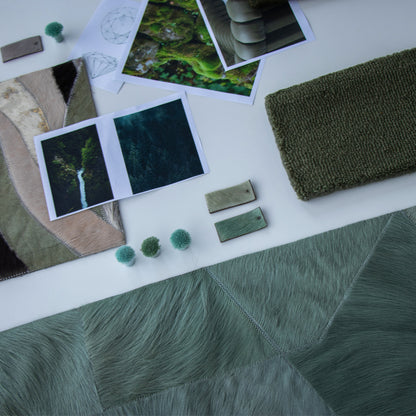 Fragments Rug - Patina Blue