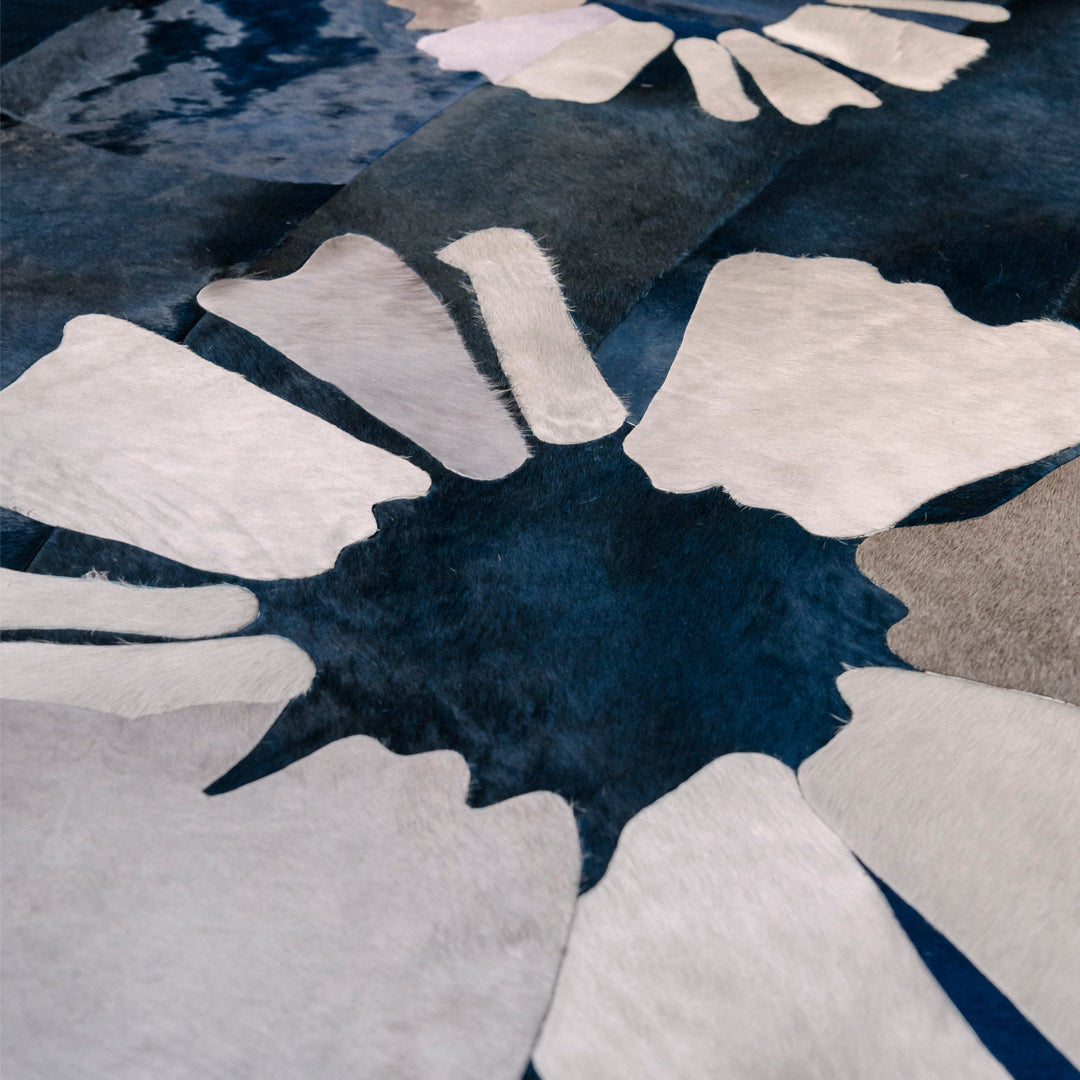 Shibori Rug Blue 6’7” x 9’8”