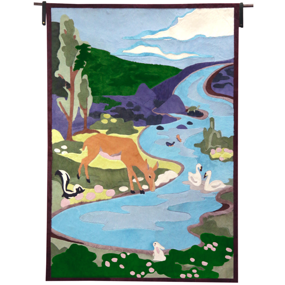 Woodland Menagerie Wall Tapestry 4'2